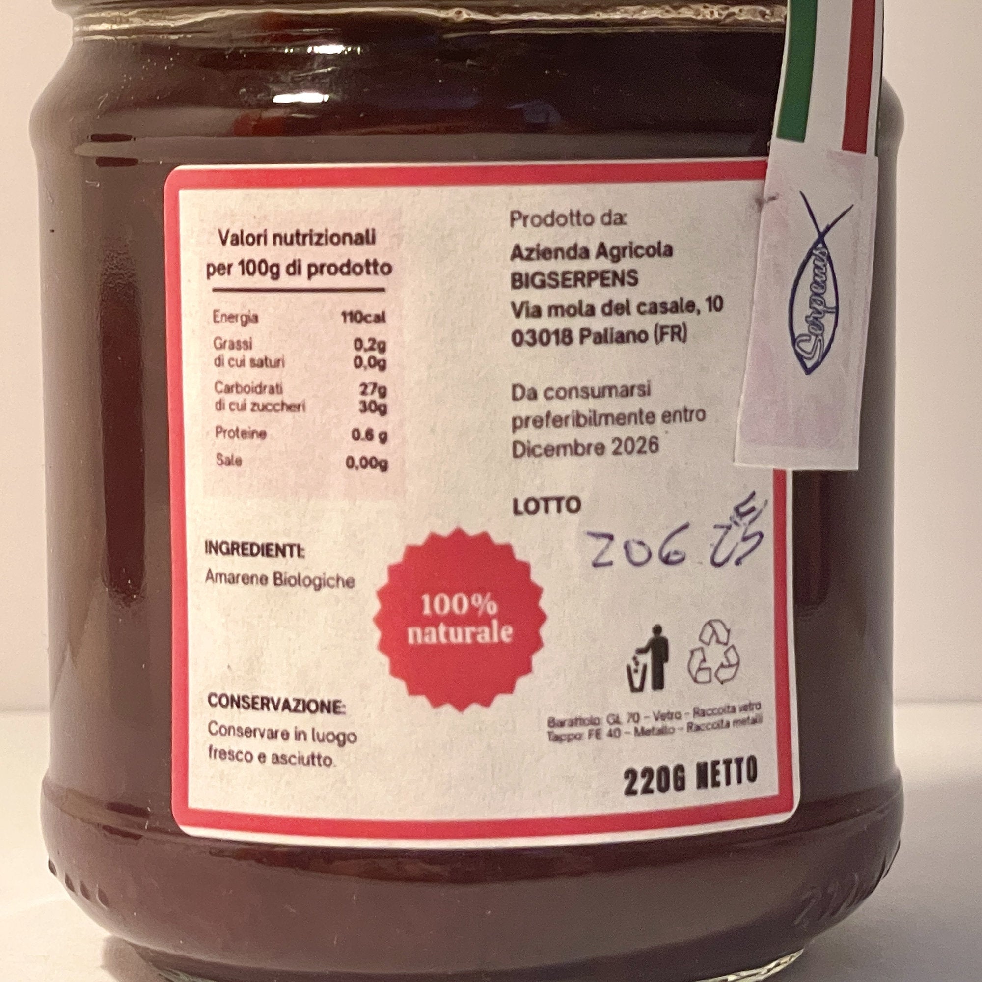 Confettura di Amarene - Nettare e Dolcezze